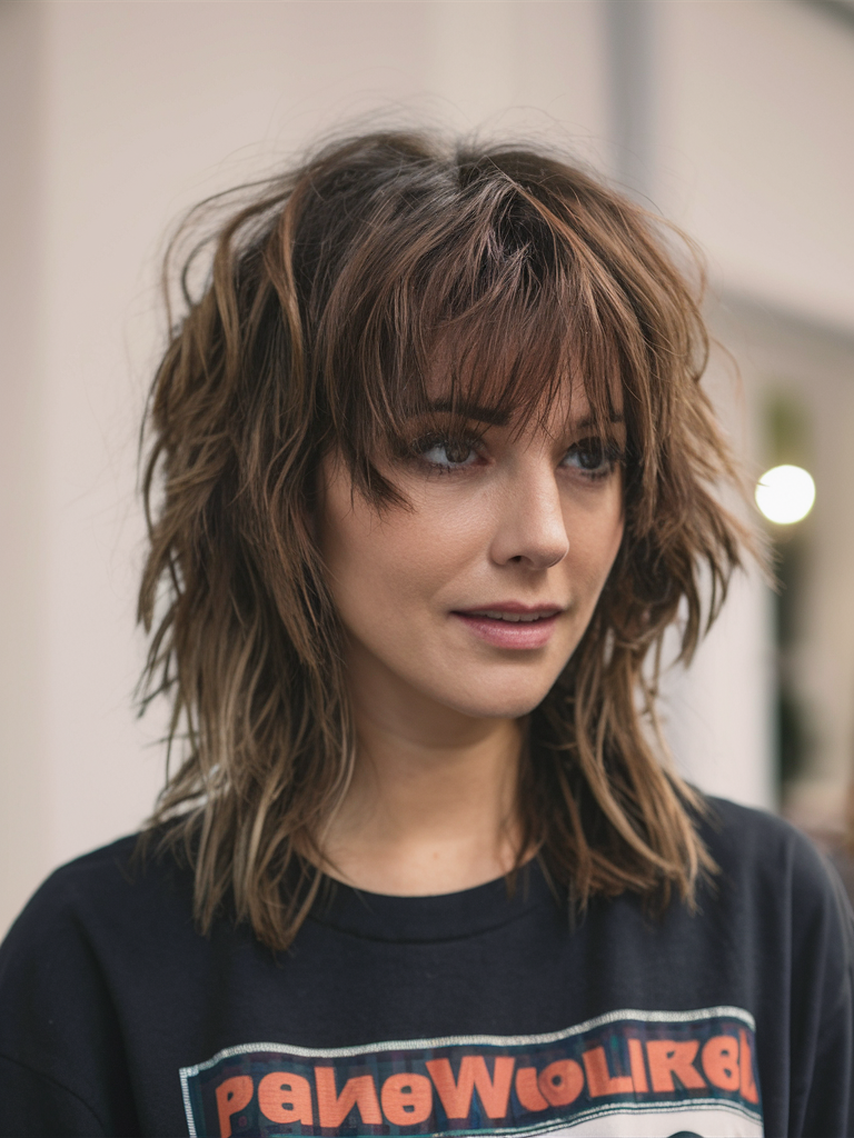 Top 22 Ideas Medium Shaggy Hairstyles for 2025: Choppy Layers, Bangs & Modern Shag