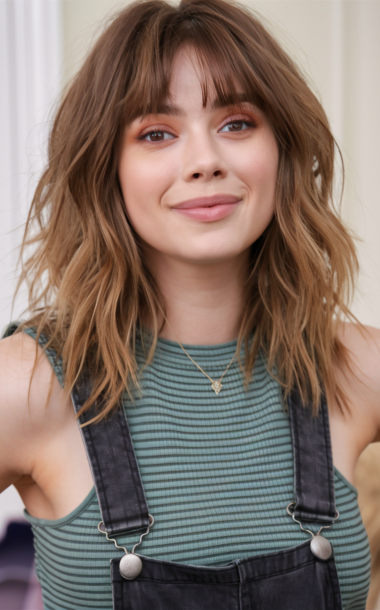 Top 22 Ideas Medium Shaggy Hairstyles for 2025: Choppy Layers, Bangs & Modern Shag