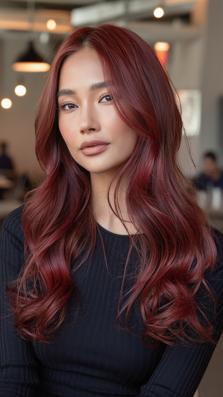 Cherry Cola Hair Color 2025: Top 24 Ideas for All Skin Tones and Hair Types