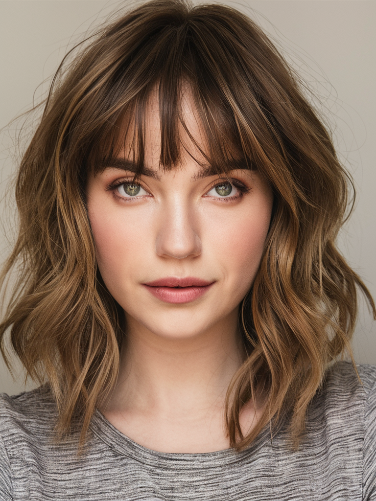 Top Round Shaped Face Haircuts 2025: 20 Ideas Best Long, Short, Curly, and Medium Styles