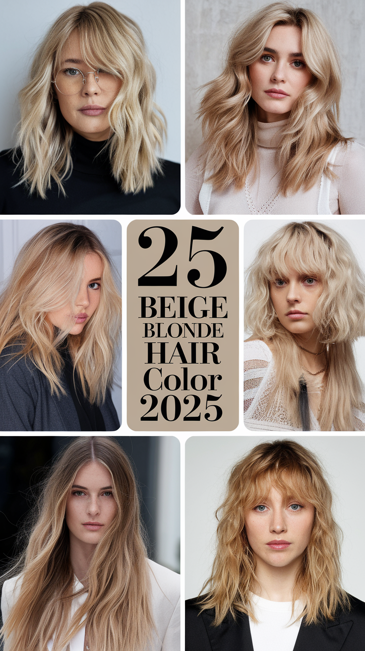 Top 25 Beige Blonde Hair Color Ideas for 2025: Trendy Shades and Styling Tips