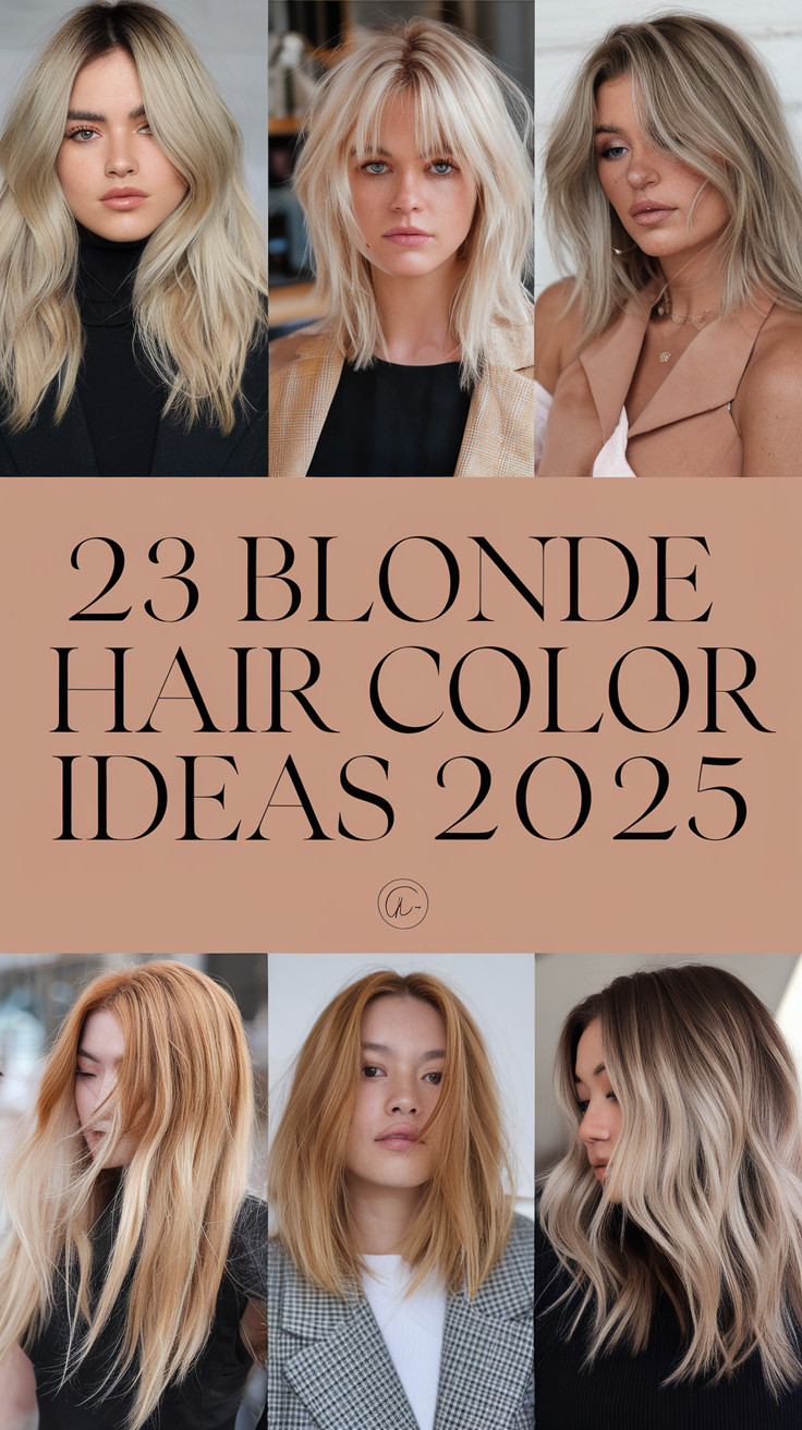 Top 23 Blonde Hair Color Ideas 2025: From Platinum to Balayage for All Hair Types