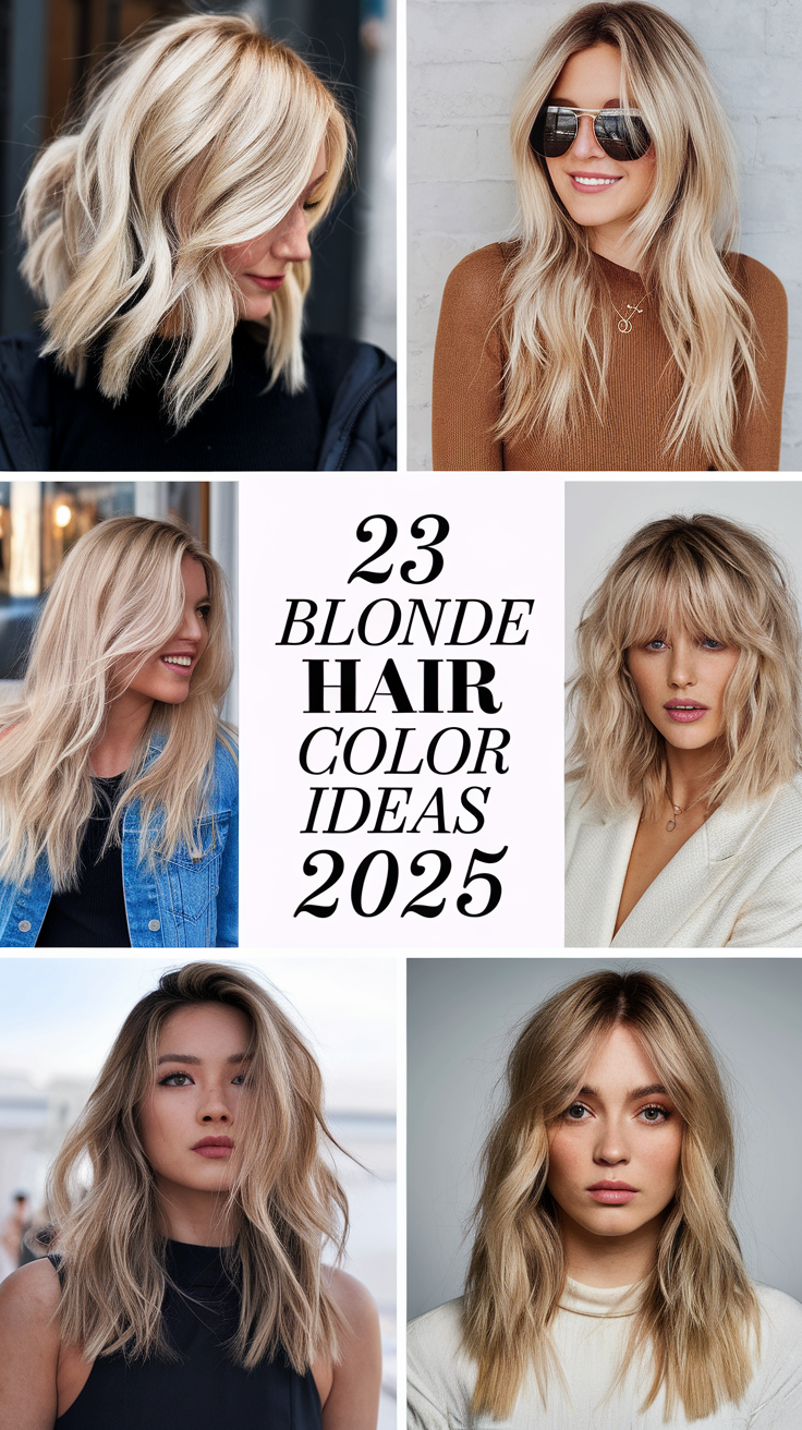 Top 23 Blonde Hair Color Ideas 2025: From Platinum to Balayage for All Hair Types