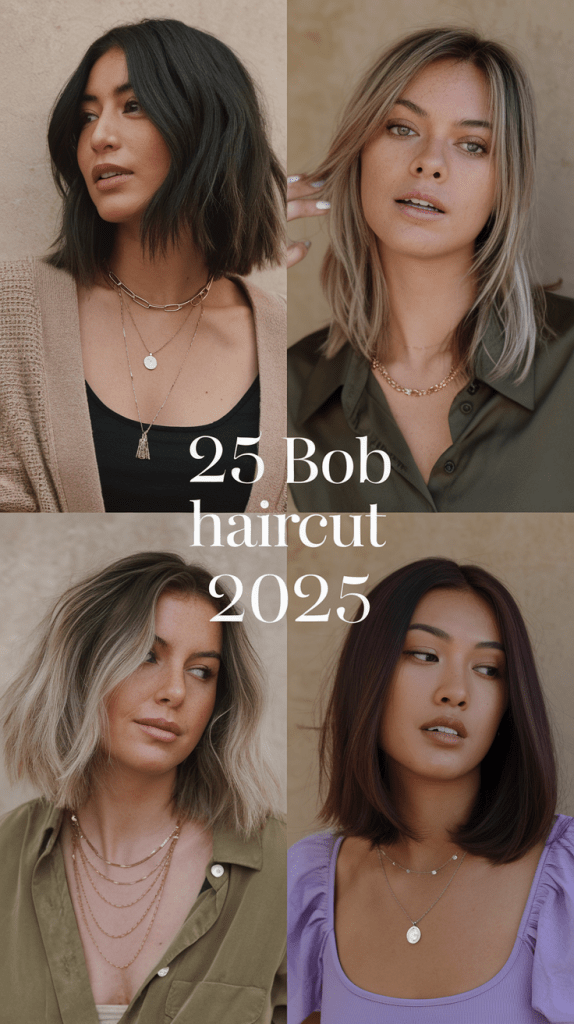 25 Best Bob Haircut 2025 Ideas for Women: Long, Short, Bangs, Pixie ...
