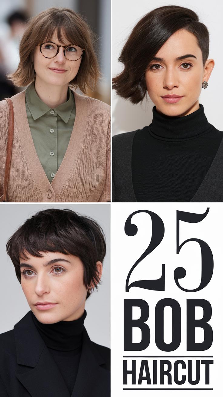 Top 25 Bob Haircut Ideas for 2025: Modern, Classic, Curly, and Textured Styles