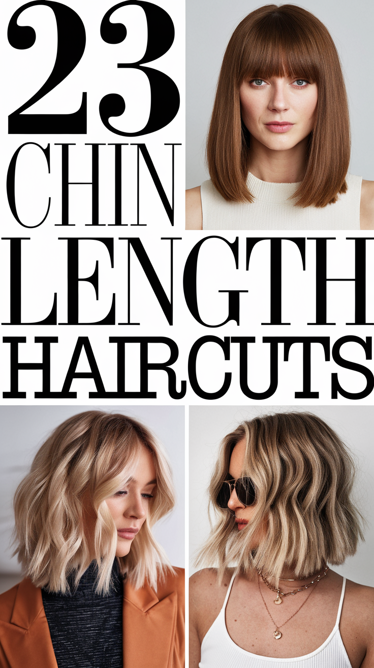 Chin Length Haircuts 2025: Top 23 Stylish Ideas for Every Hair Type and Face Shape