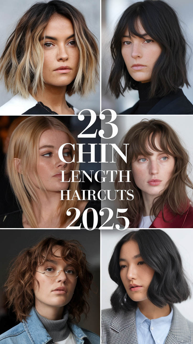 Chin Length Haircuts 2025: Top 23 Stylish Ideas for Every Hair Type and Face Shape