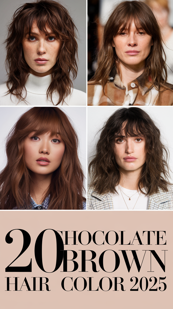 Top 20 Chocolate Brown Hair Color Ideas for 2025: Rich, Stylish, and Versatile