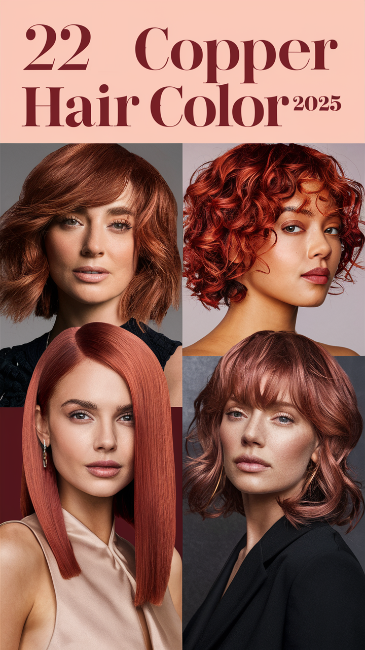 22 Inspiring Copper Hair Color Ideas for 2025: Natural, Ginger, and Rich Tones