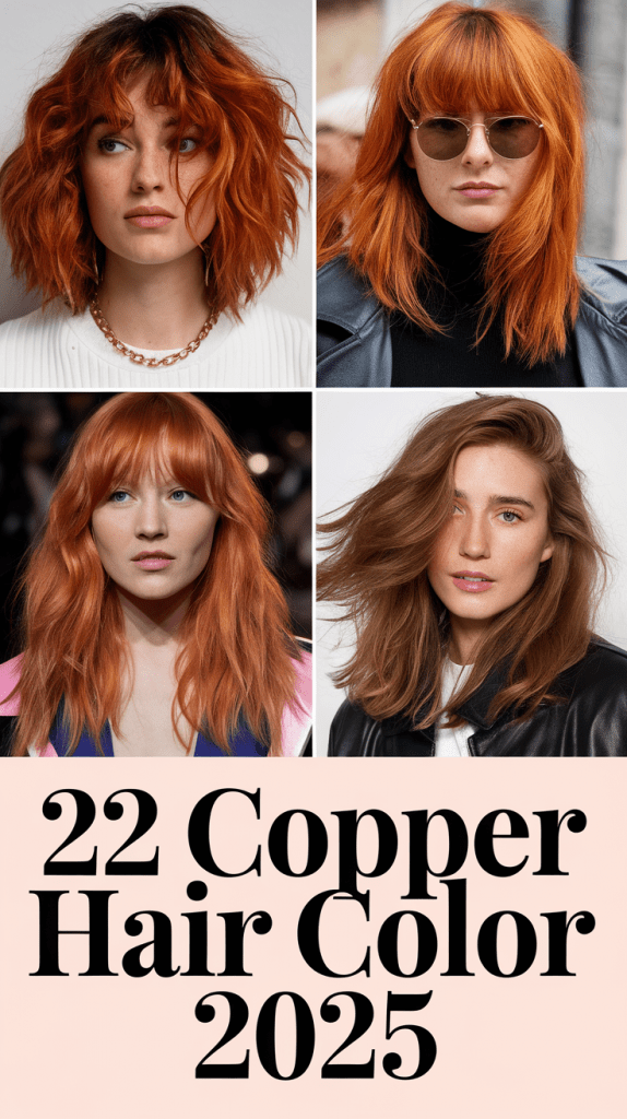 Copper Hair Color 2025: 22 Stunning Ideas for Natural, Ginger, and ...