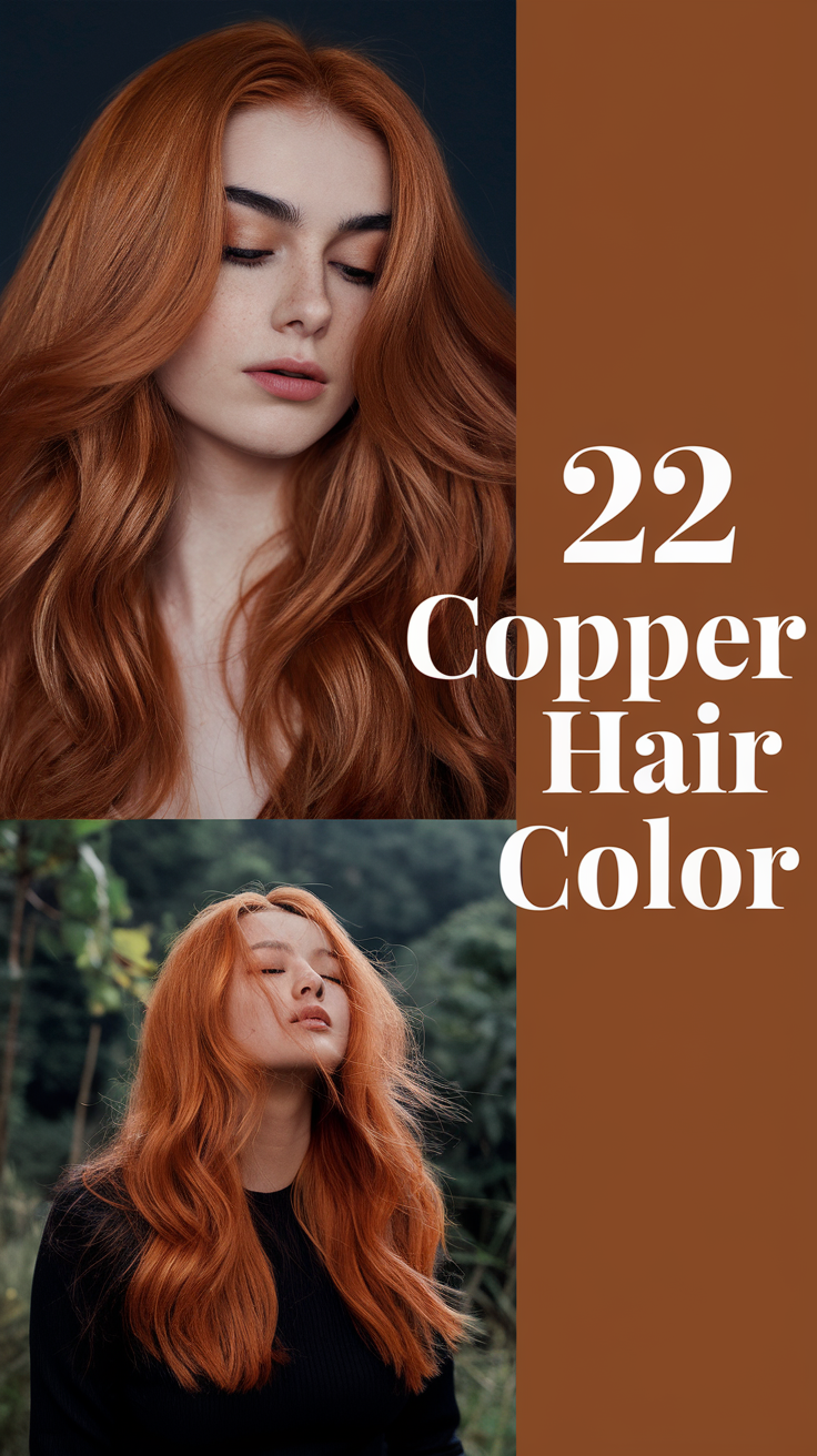 22 Inspiring Copper Hair Color Ideas for 2025: Natural, Ginger, and Rich Tones