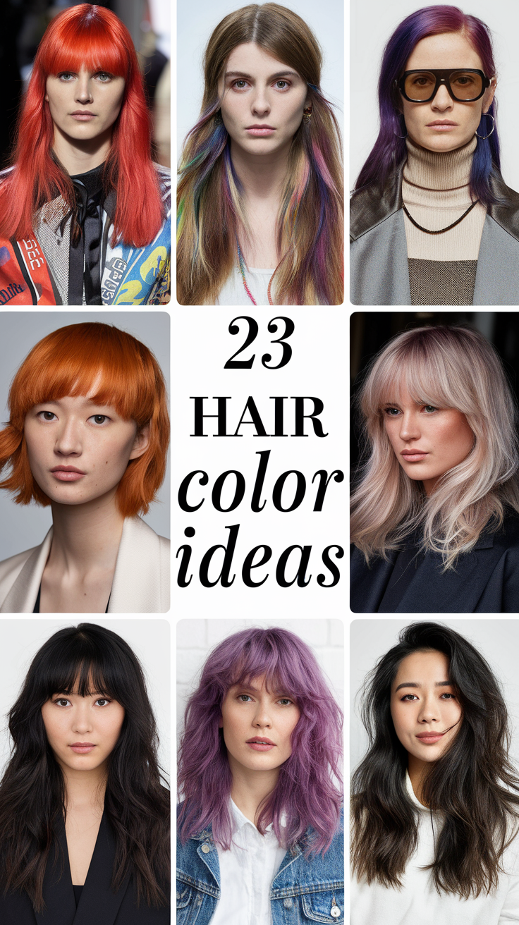 23 Bold Hair Color Ideas for 2025: Stunning Looks for Brunettes, Blondes, and More