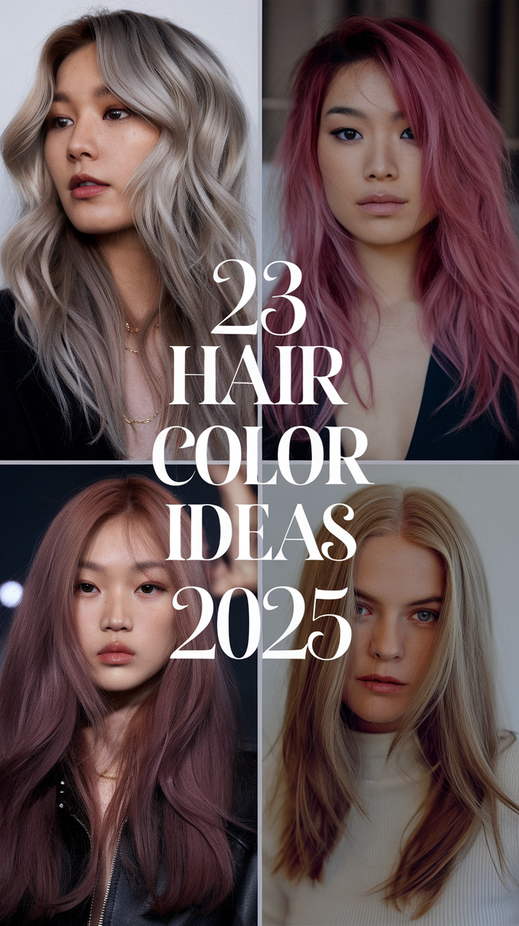 23 Bold Hair Color Ideas for 2025: Stunning Looks for Brunettes, Blondes, and More