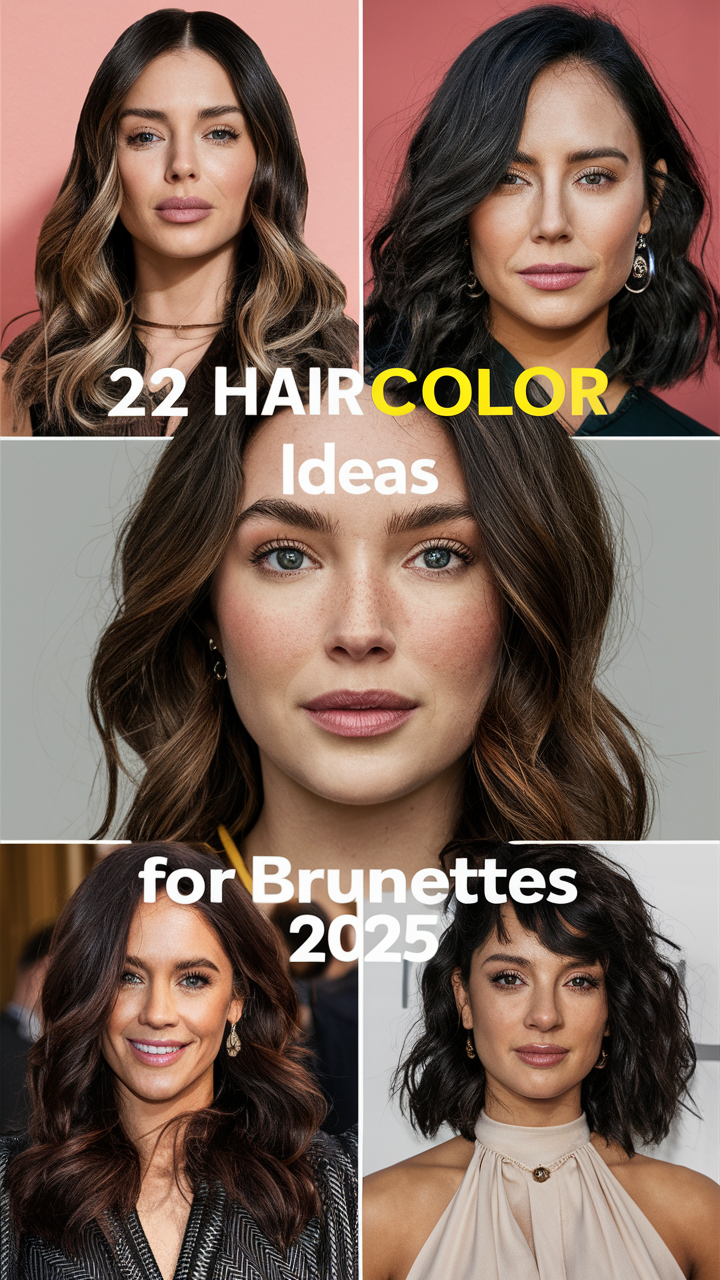 Top 22 Hair Color Ideas for Brunettes 2025: Fun, Dark Brown, Balayage, and More