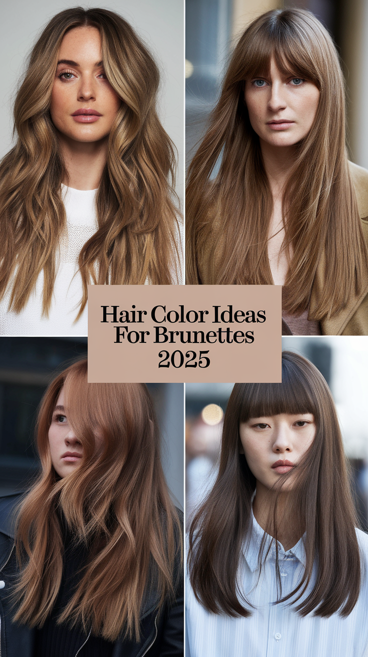 Top 22 Hair Color Ideas for Brunettes 2025: Fun, Dark Brown, Balayage, and More