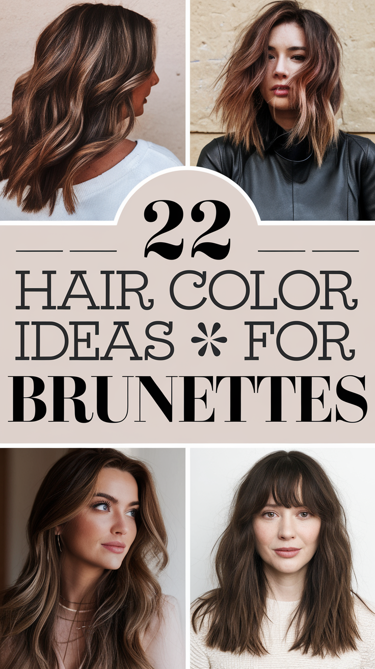 Top 22 Hair Color Ideas for Brunettes 2025: Fun, Dark Brown, Balayage, and More