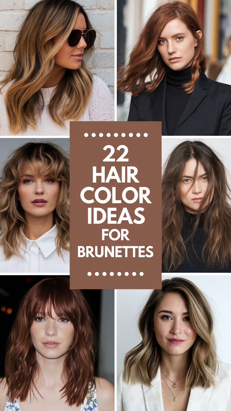 Top 22 Hair Color Ideas for Brunettes 2025: Fun, Dark Brown, Balayage, and More