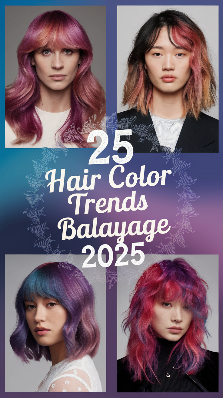 Top 25 Hair Color Trends Balayage 2025: Fall Blonde & Dark Brown Highlight Ideas