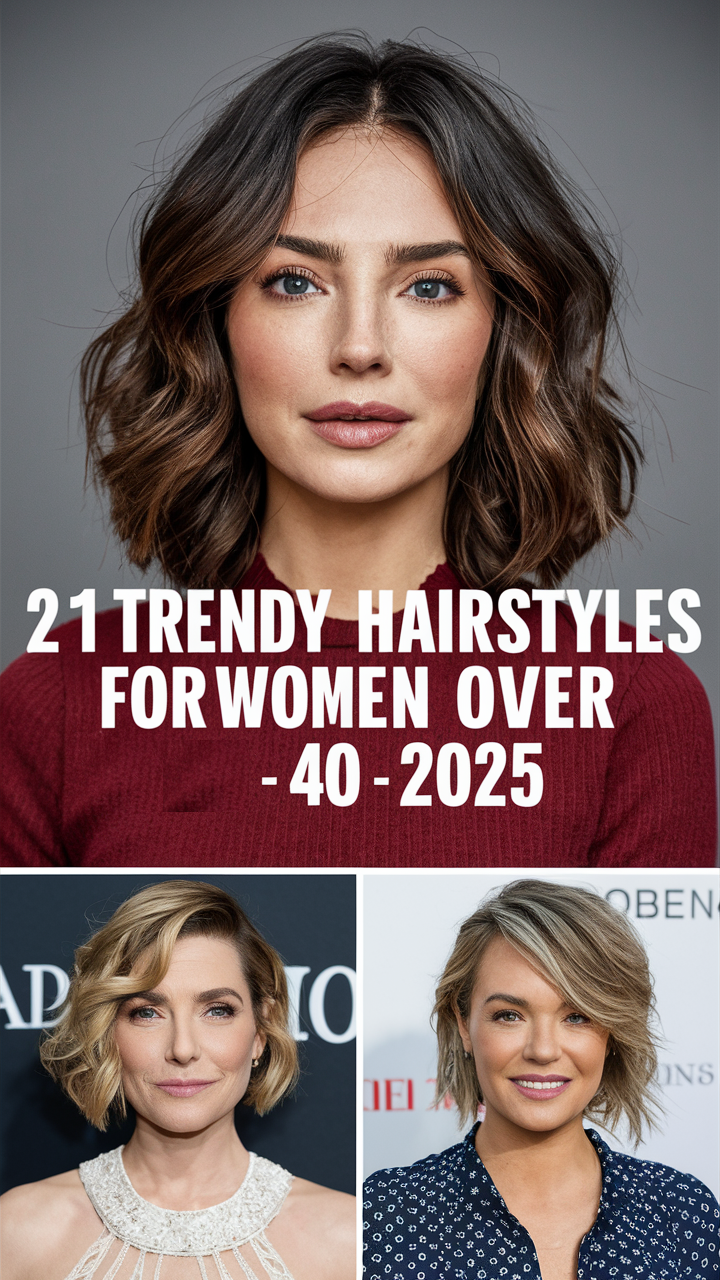 Trendy Hairstyles for Women Over 40 in 2025: 21 Flattering Ideas for All Hair Lengths