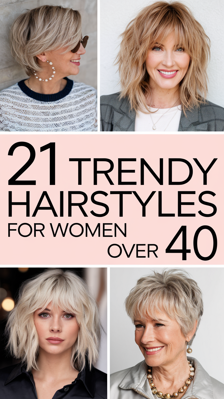 Trendy Hairstyles for Women Over 40 in 2025: 21 Flattering Ideas for All Hair Lengths