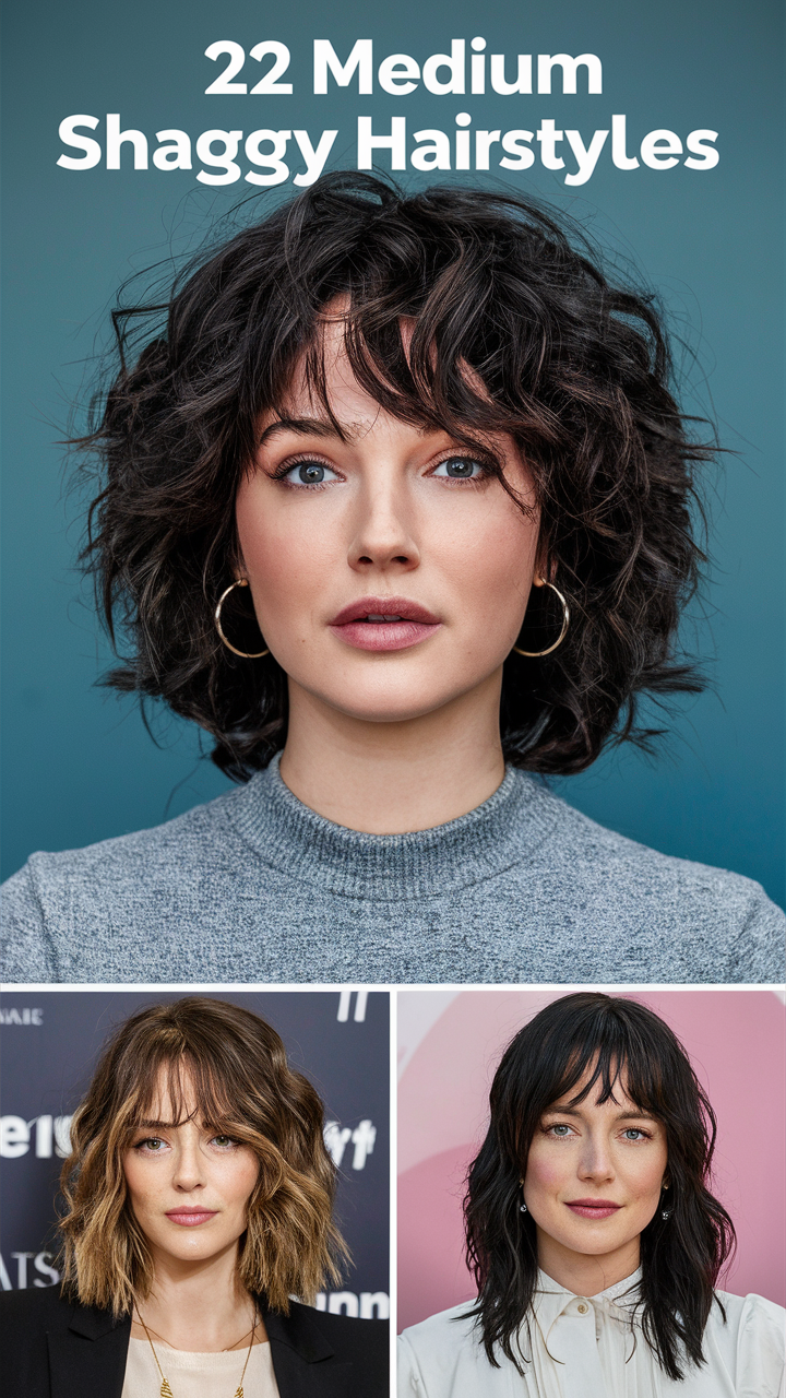 Top 22 Ideas Medium Shaggy Hairstyles for 2025: Choppy Layers, Bangs & Modern Shag