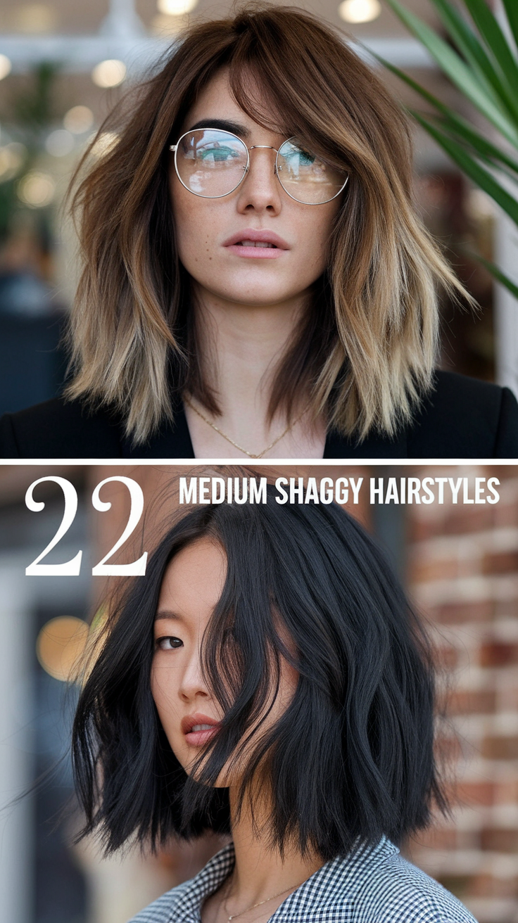 Top 22 Ideas Medium Shaggy Hairstyles for 2025: Choppy Layers, Bangs & Modern Shag