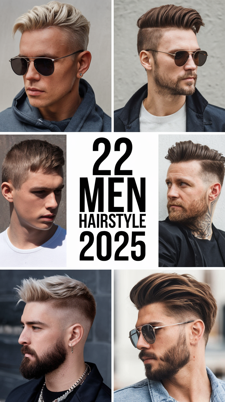 Men Hairstyle 2025: 22 Stylish Ideas for Short, Medium, Long, and Curly Hair Trends