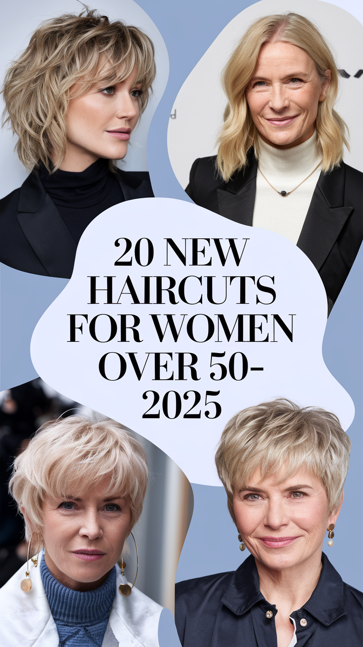 New Haircuts for Women Over 50 in 2025: Chic, Trendy, and Stylish Ideas