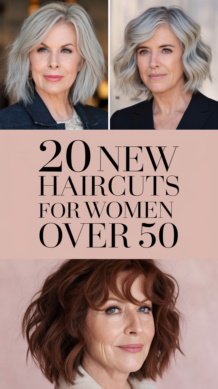 New Haircuts for Women Over 50 in 2025: Chic, Trendy, and Stylish Ideas