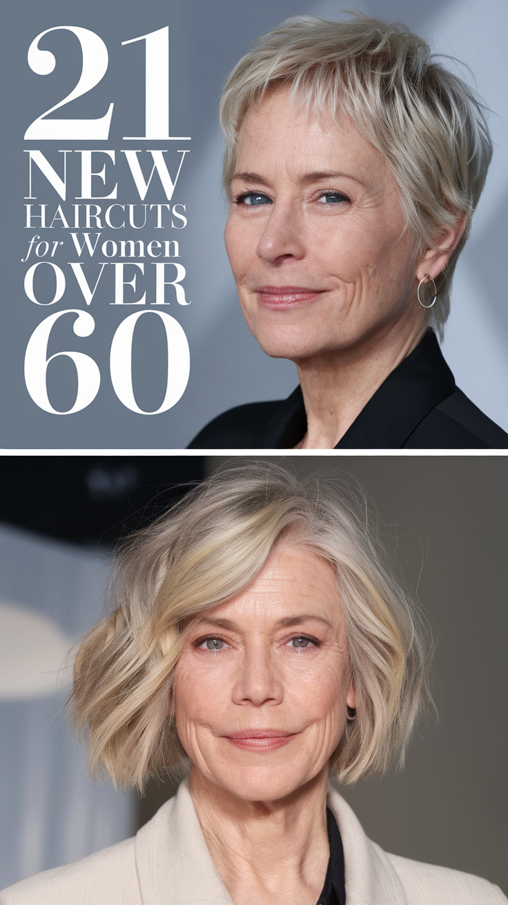 21 Trendy New Ideas Haircuts for Women Over 60 in 2025 – Short, Medium, and Long Styles