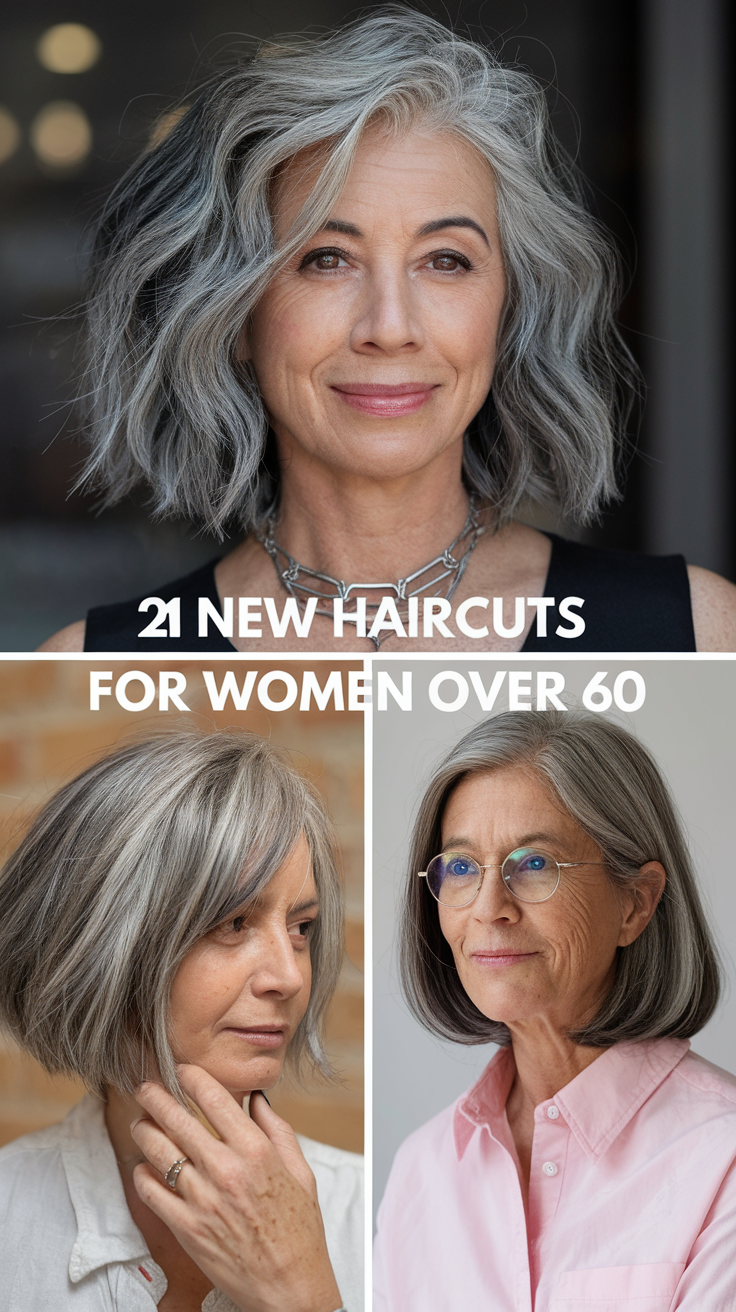 21 Trendy New Ideas Haircuts for Women Over 60 in 2025 – Short, Medium, and Long Styles