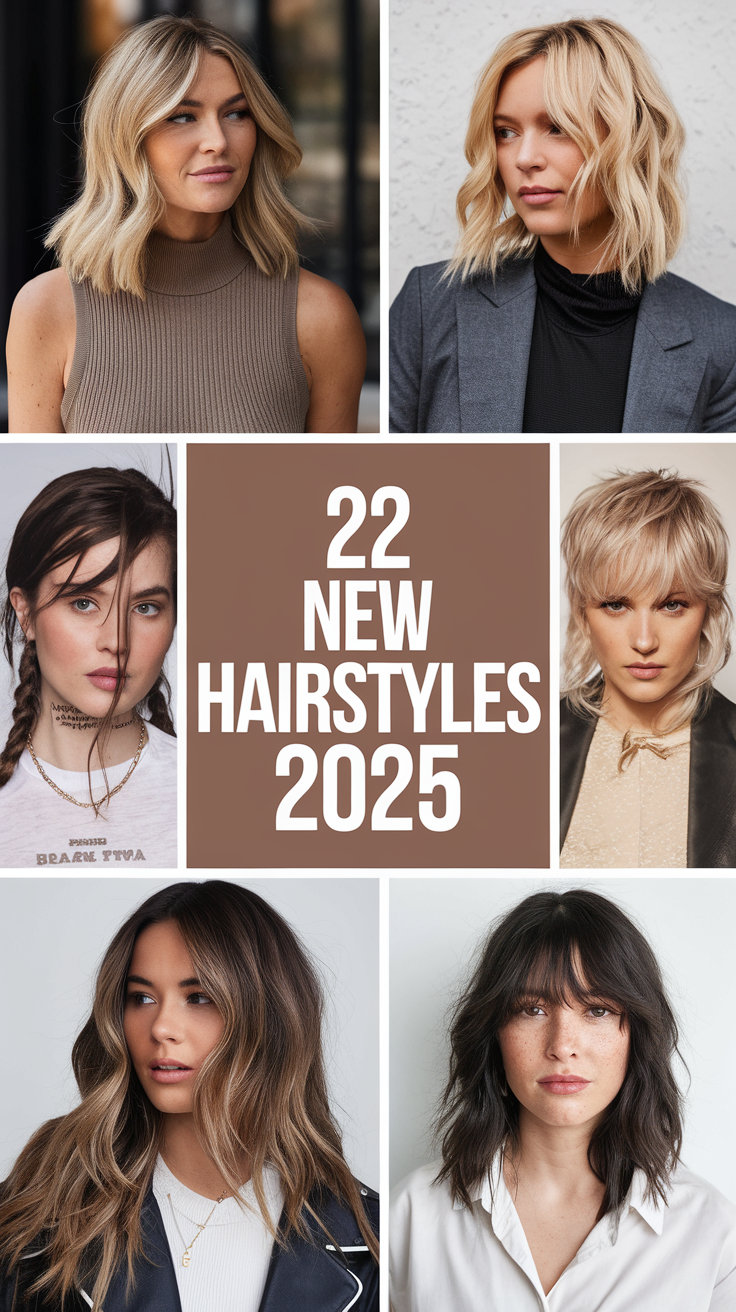 Top 22 Ideas New Hairstyles for 2025: Trendy Long, Short, Medium Hair & Braids for Women