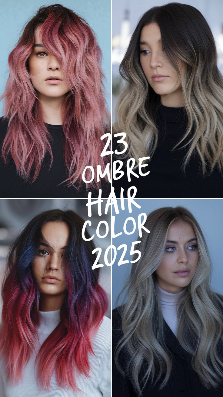 Top 23 Ombre Hair Color Ideas for 2025: Trendy Looks for All Hair Types and Lengths