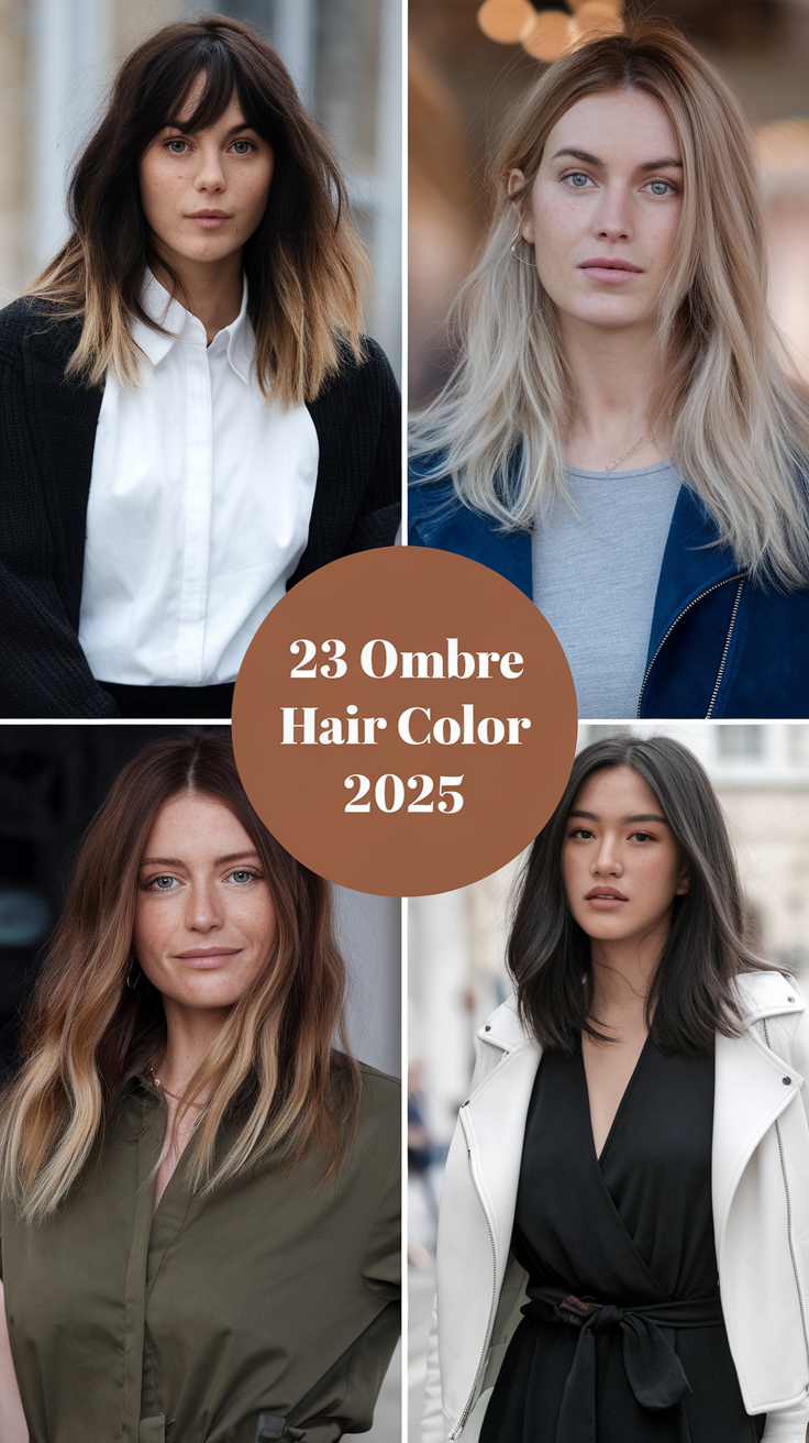 Top 23 Ombre Hair Color Ideas for 2025: Trendy Looks for All Hair Types and Lengths