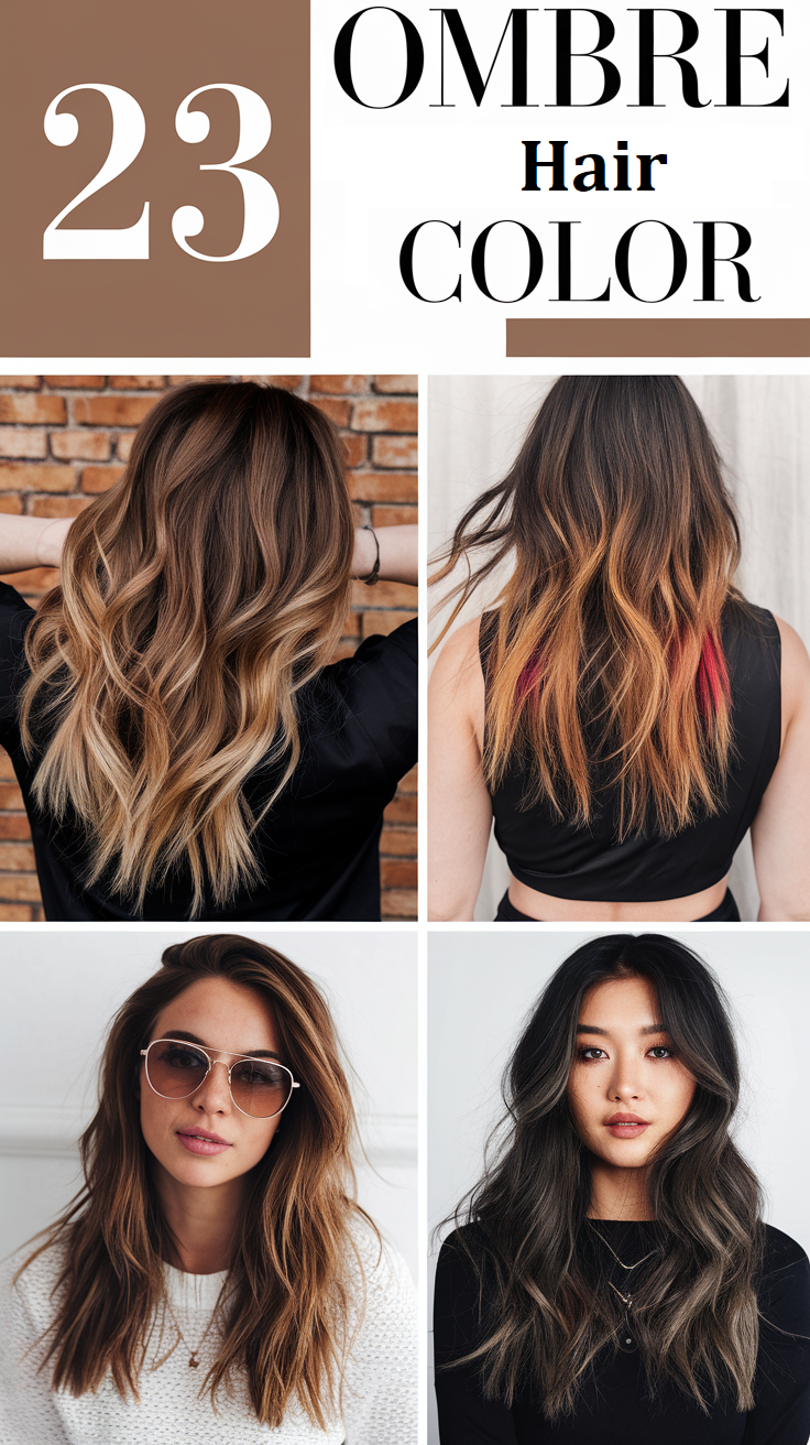 Top 23 Ombre Hair Color Ideas for 2025: Trendy Looks for All Hair Types and Lengths