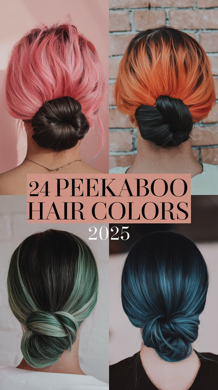 Top 24 Peekaboo Hair Colors for 2025: Bold, Subtle, and Creative Color Ideas