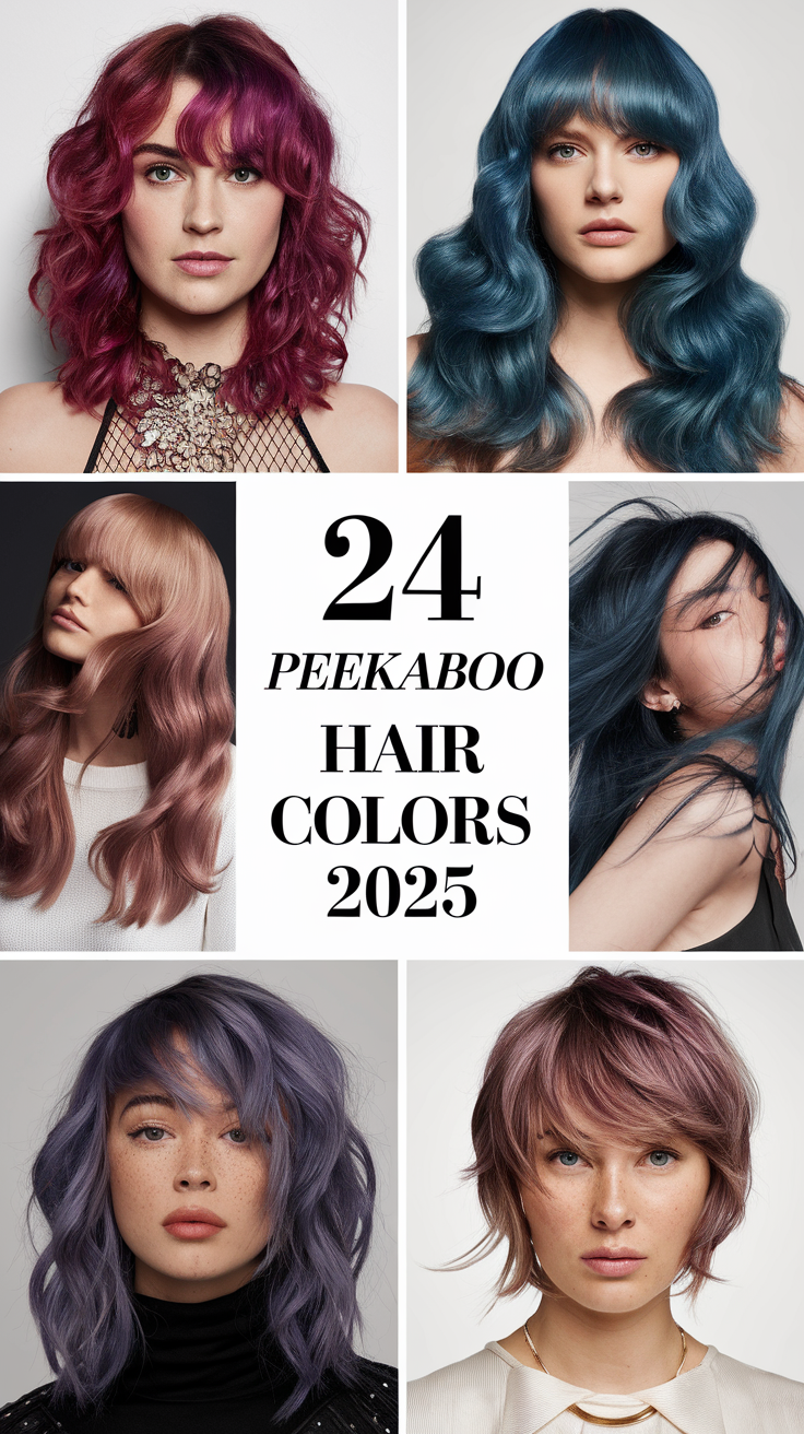 Top 24 Peekaboo Hair Colors for 2025: Bold, Subtle, and Creative Color Ideas