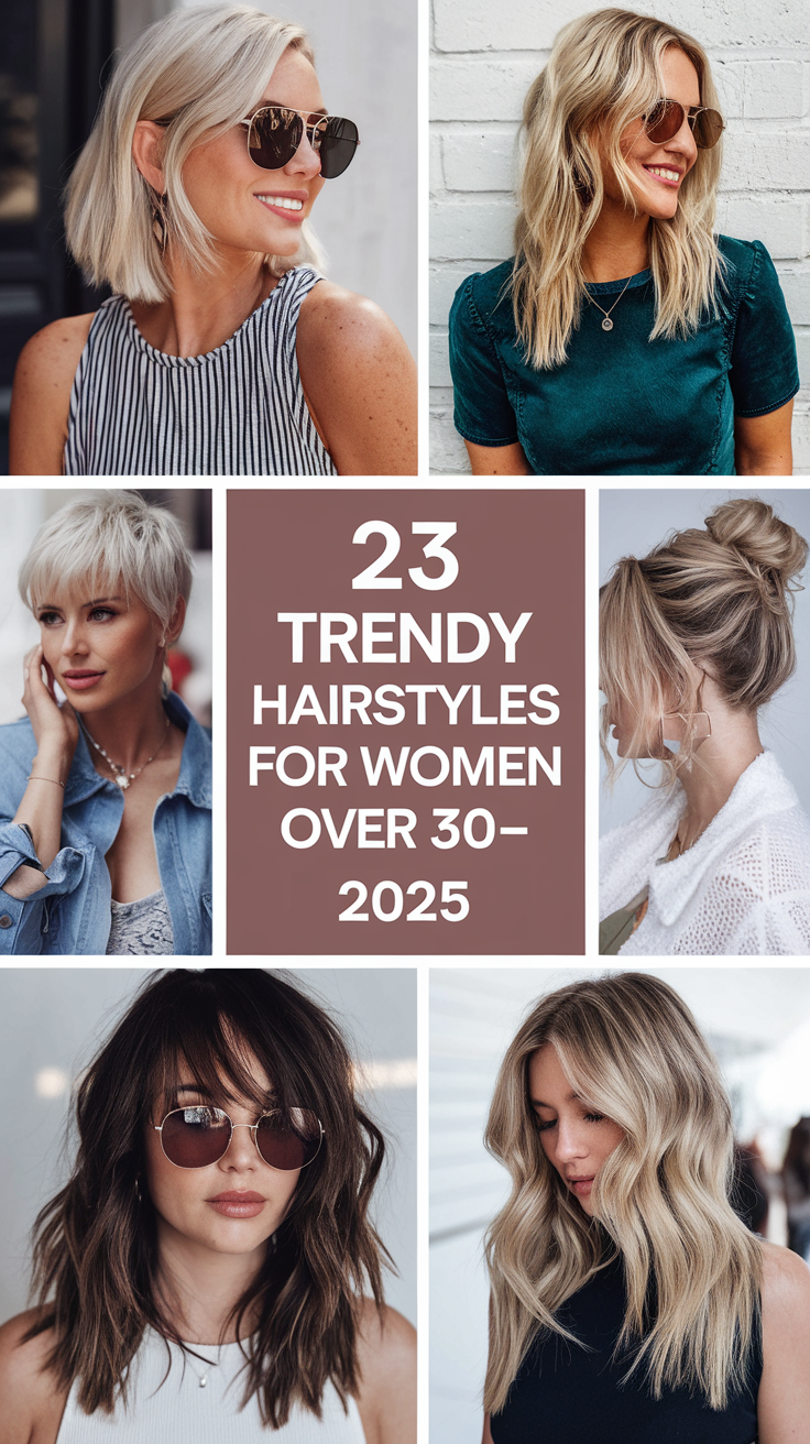 Trendy Hairstyles for Women Over 30 - 2025: 23 Ideas Best Short, Medium & Long Look