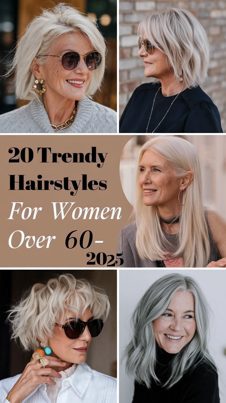 Trendy Hairstyles for Women Over 60 - 2025: 20 Best Short, Medium, and Long Ideas