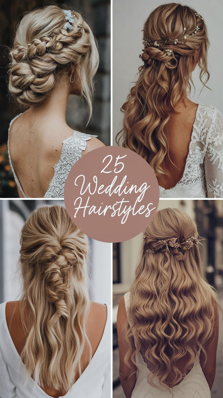 25 Stunning Wedding Hairstyles for 2025: Updos, Curls, and Veil Ideas for Every Bride