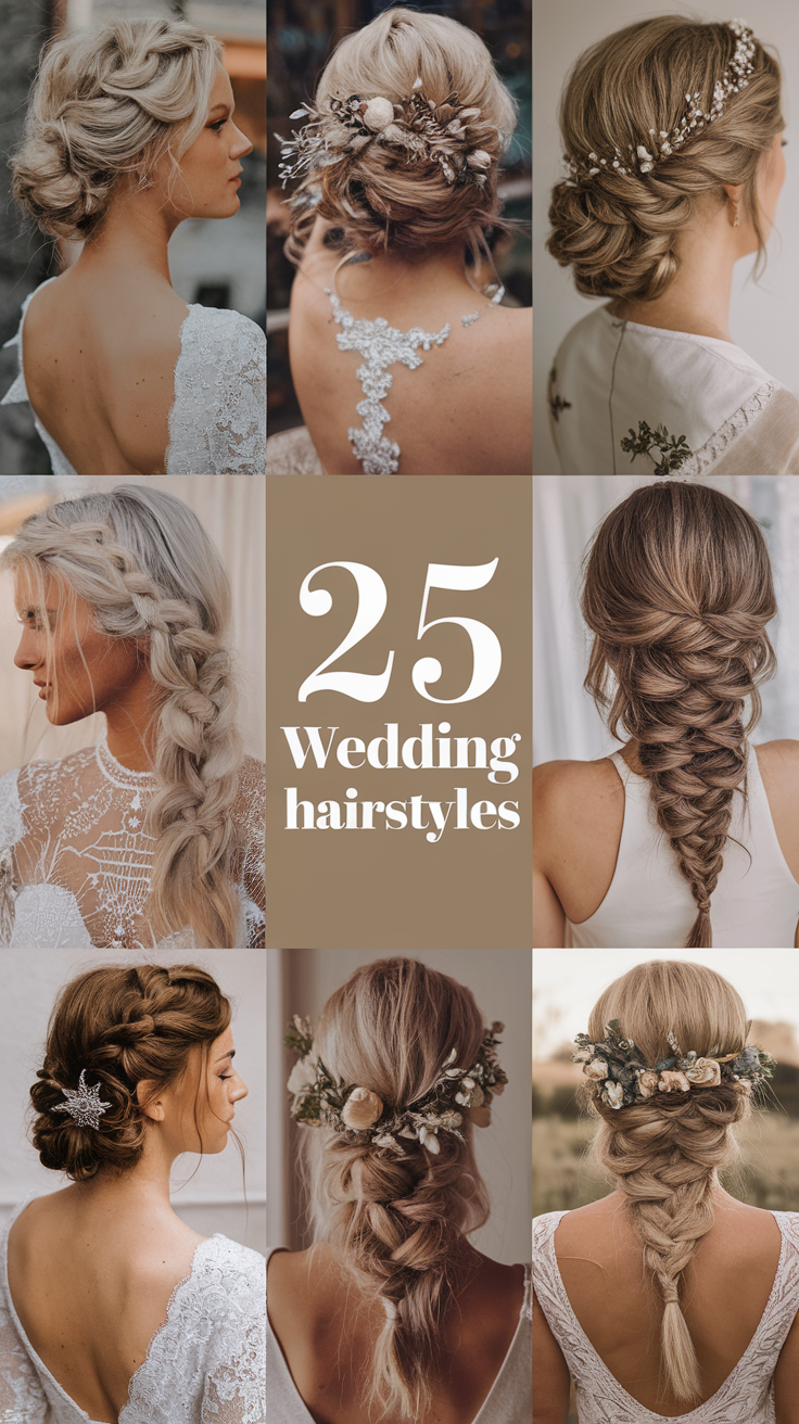 25 Stunning Wedding Hairstyles for 2025: Updos, Curls, and Veil Ideas for Every Bride