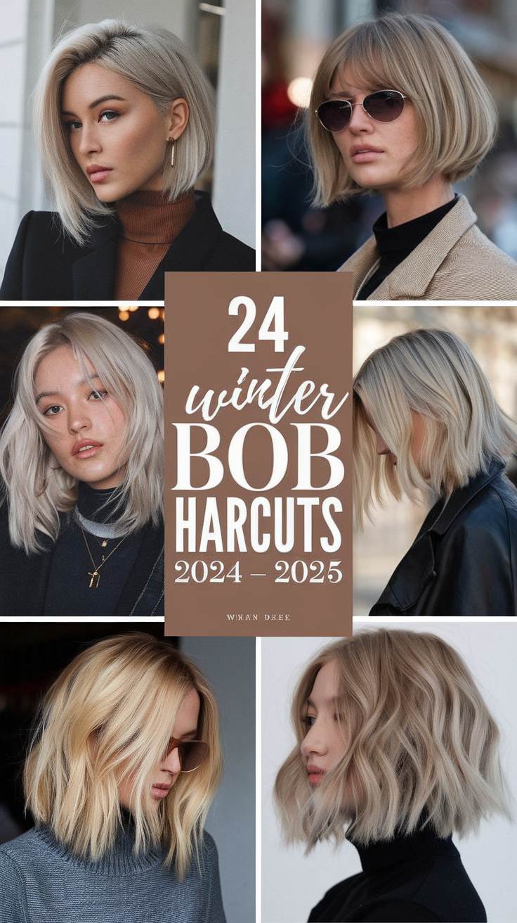 Winter Bob Haircuts 2024 - 2025: 24 Stylish Bob Ideas for All Hair Types