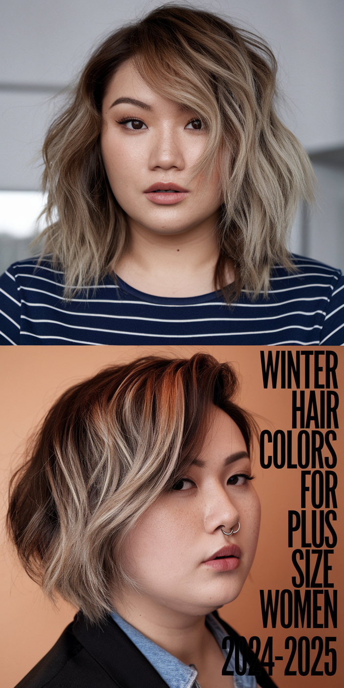 Winter Hair Colors for Plus Size Women 2024 - 2025: 21 Top Trends and Color Ideas