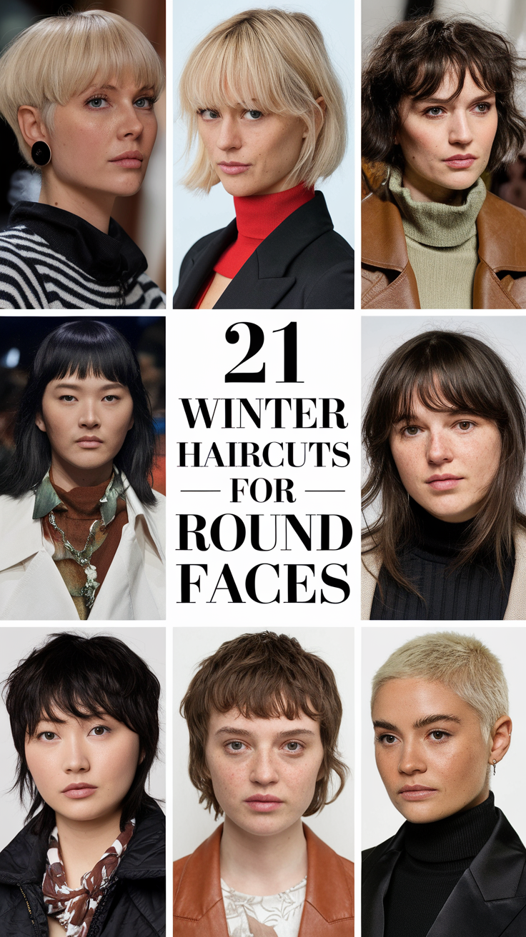 Top Winter Haircuts for Round Faces 2024-2025: 21 Best Styles and Ideas