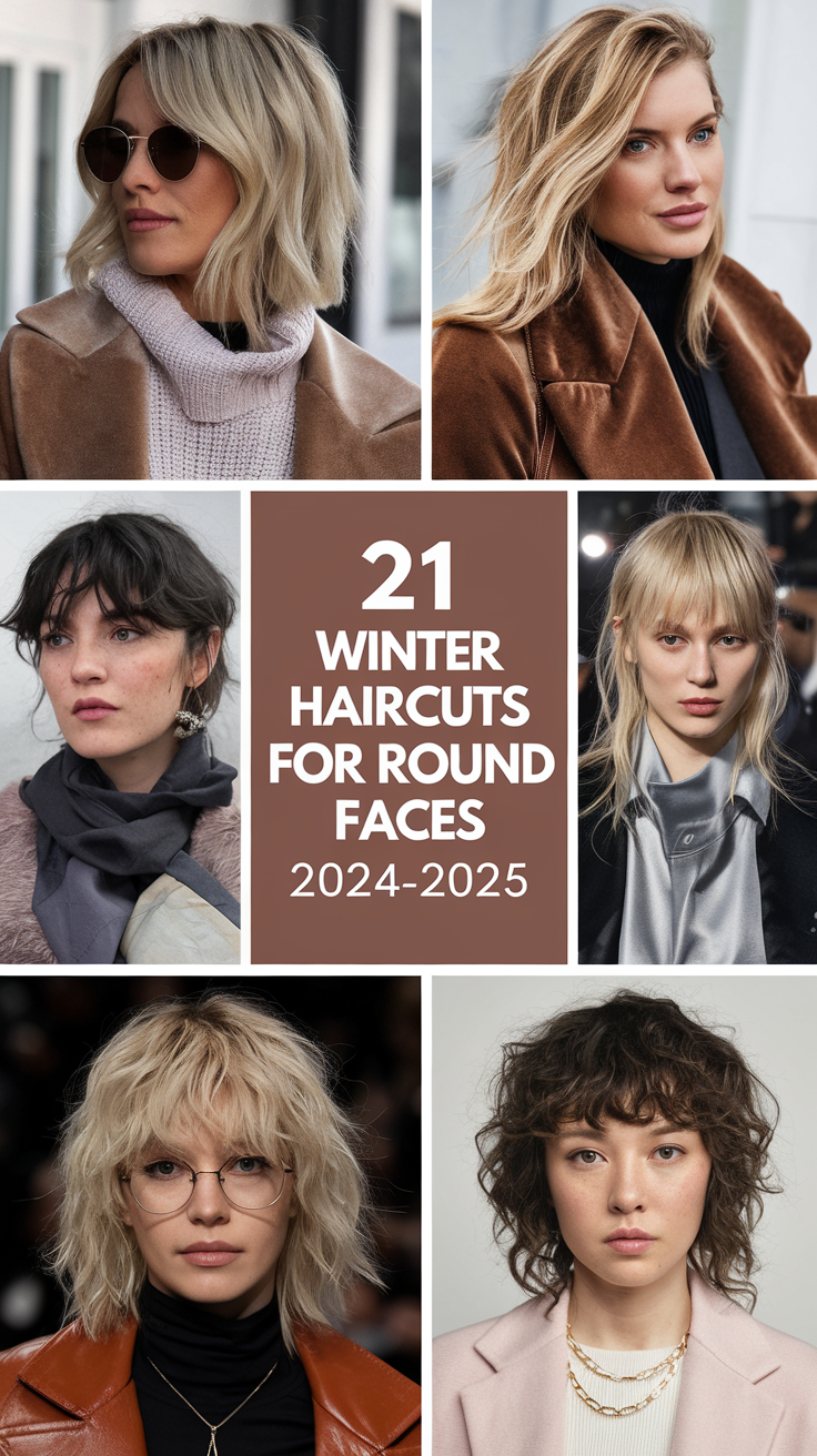 Top Winter Haircuts for Round Faces 2024-2025: 21 Best Styles and Ideas