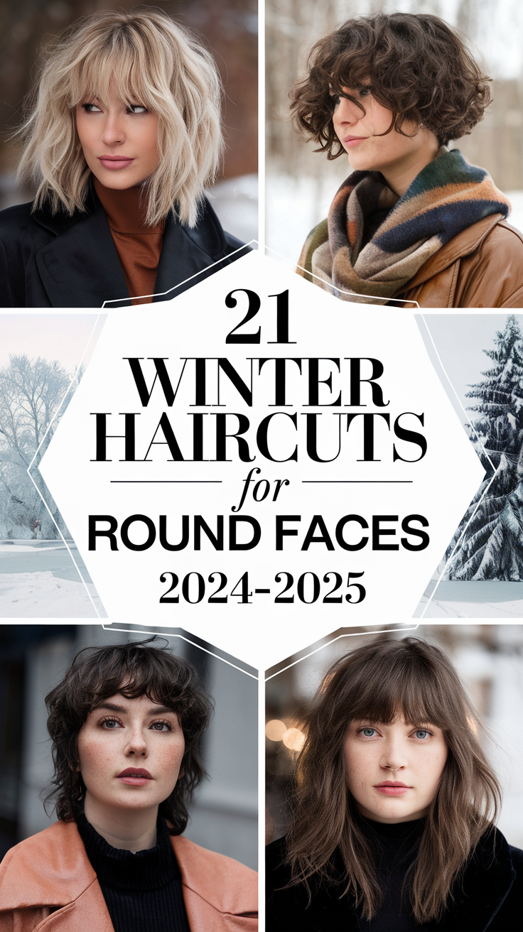 Top Winter Haircuts for Round Faces 2024-2025: 21 Best Styles and Ideas