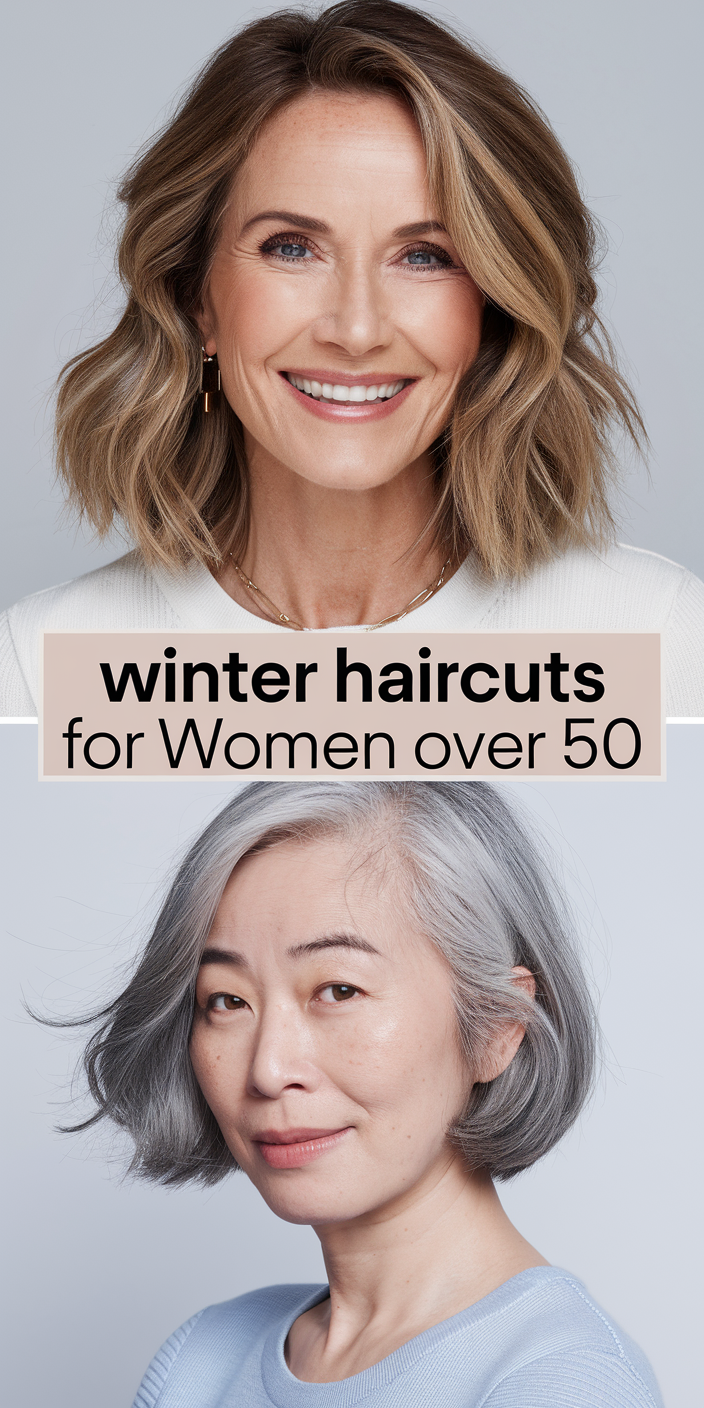 Top 22 Ideas Winter Haircuts for Women Over 50: Short, Pixie, Bob, and Layered Styles