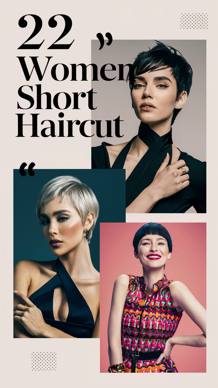 Women Short Haircut 2025 – Top 22 Ideas for Pixie, Bangs, and Curly Hair