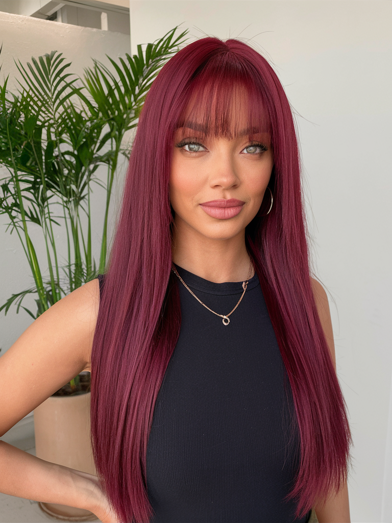 20 Bold Wine Red Hair Color Ideas for 2025: Styles for Brunettes and Beyond