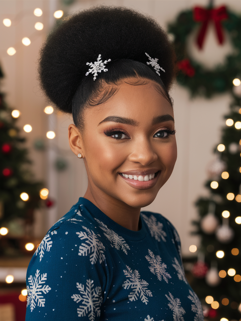 20 Ideas Stunning Christmas Hairstyles for Black Women – Braids, Wigs, and Natural Hair